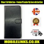 iPhone 17 Air Wallet Case – Premium PU Leather Flip Cover with Card Slots